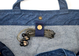 <a 002i2>Fungolia Denim tote bag - 15" Large size