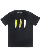 <A 001a08> Fungolia WBF Large Feather Tee (Black)