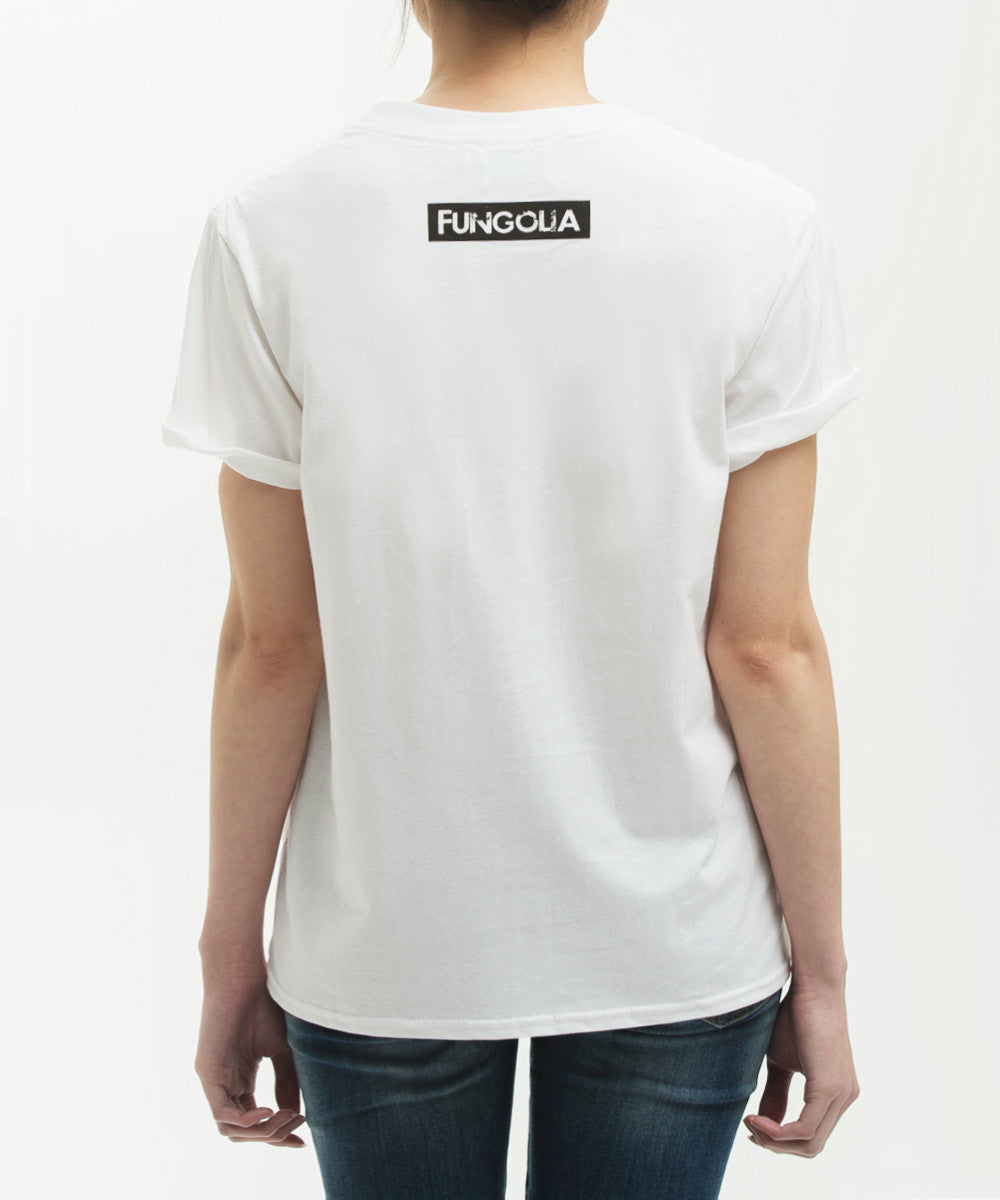 <t001>ファンゴリア ロゴ Tシャツ (ホワイト)</t001>