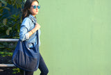 <a 002i2>Fungolia Denim tote bag - 15" Large size