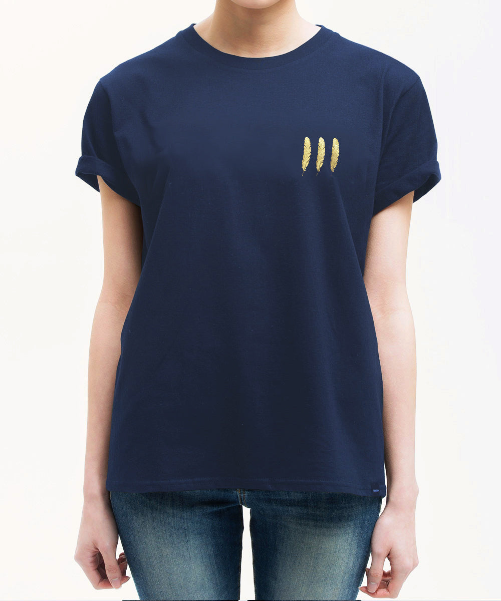 <a>ファンゴリア2周年記念スペシャルエディション ゴールドフェザーTシャツ（ネイビー）</a>
