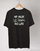 <t002i>「No Music No Travel No Life」Tシャツ（Fungolia x Skullcandy） </t002i>