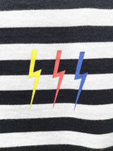 <a>ネイビー/ホワイト ストライプTシャツ（サンダー付き）</a>