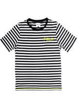 <A 081>FGLA Black/White Stripe Tee (Neon Yellow)