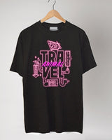 <q001>トラベルアニマル×セブンマイルズTシャツ（ブラック）</q001>