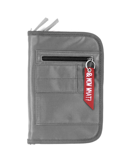 <A 000a001a92wx> Fungolia MA1 Passport Holder (Silver Grey)