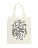 <ca08>Fungolia トートバッグ - Travel Guru Owl</ca08>