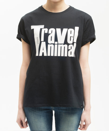 <T007> Travel Animal Tee (Black)