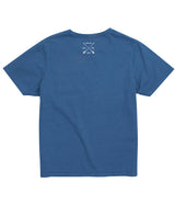 <aa>Fungolia Garment Dyed Tシャツ（ブルー） - 羽根プリント</aa>