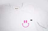 <a>ミューズ ポケットTシャツ - ホワイト（スマイリーフェイス）</a>