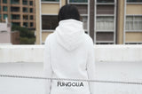 <ab>Fungolia フリース パーカー - サンダーボルト (ホワイト) </ab>