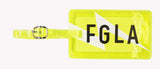 <A 000a001a99b2> Fungolia Premium PVC Neon Luggage Tag - FGLA