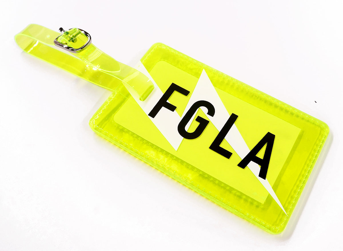 <A 000a001a99b2> Fungolia Premium PVC Neon Luggage Tag - FGLA