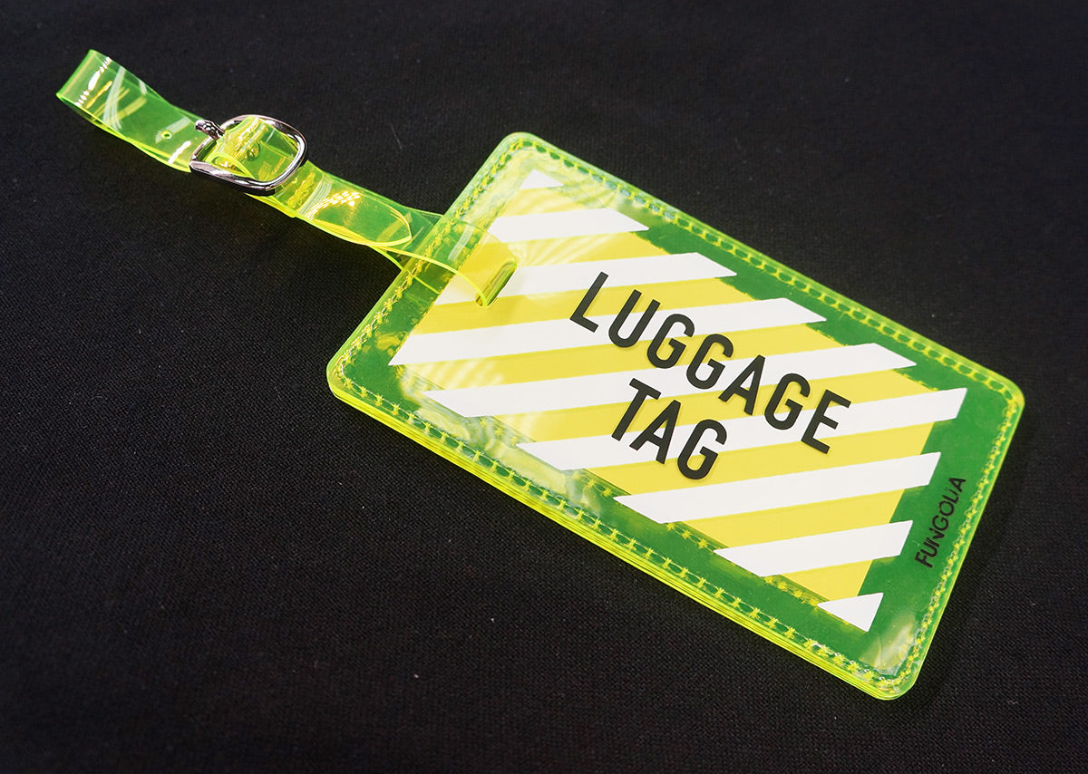 <A 000a001a99b3> Fungolia Premium PVC Neon Luggage Tag - Luggage Tag