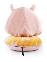 <A 000a002c>"Peru Alpaca" Memory Foam Travel Hoodie Pillow