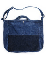 <a 002i1>Fungolia 2-in-1 Denim tote bag - 17" Large size