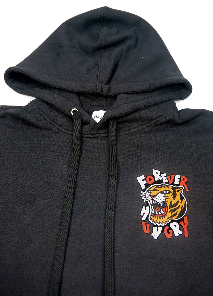 <a>Fungolia ビッグフード フリース パーカー - Forever Hungry (ブラック)</a>