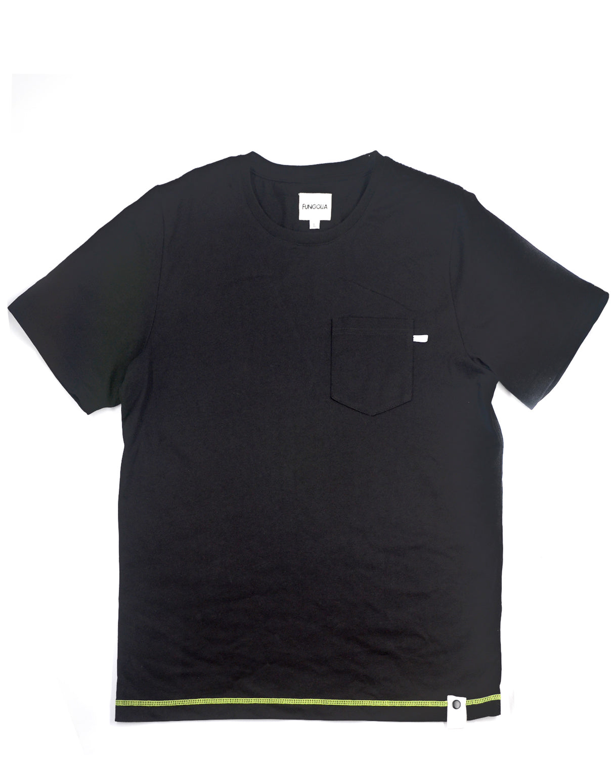 <a>ミューズ ポケットTシャツ - ブラック（無地）</a>