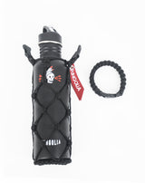 <zza>Fungolia 27オンス 非断熱ステンレススチールウォーターボトル（パラコードホルダー付き）（ブラック） </zza>