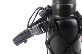 <zza>Fungolia 21オンス 二重壁断熱ステンレススチールウォーターボトル パラコードホルダー付き (ブラック) </zza>