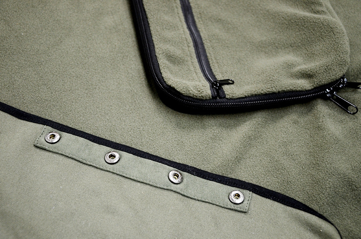<A 000a001a92wx> Fungolia Packable Travel Blanket (Military Green)