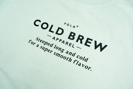 <A 000a001y6a10> Fungolia French Terry Crew Neck Sweatshirt - Cold Brew (Mint Green)