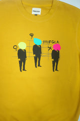 <A 000a001y6a04>  Fungolia Fleece Crew Neck Sweatshirt - Uniform People (Mustard Yellow)