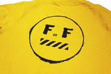 <A 000a001y6a06> Fungolia Fleece Crew Neck Sweatshirt - Fight or Flight (Mustard Yellow)