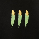 <a>スモールグリーン/ゴールドフェザーTシャツ（ブラック）</a>