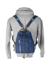 MA-1 MID SIZE 2 way drawstring Shoulder Bag (Denim)