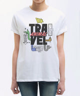 <q002>トラベルアニマル×セブンマイルズTシャツ（ホワイト）</q002>