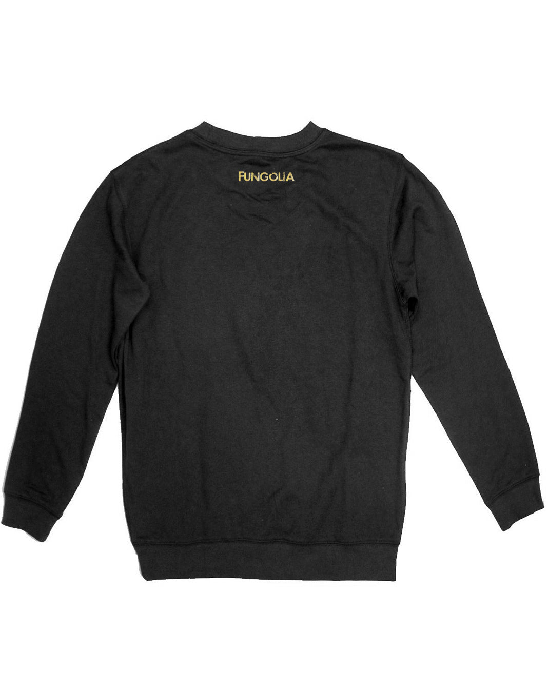 <a>Fungolia フリース クルーネック スウェットシャツ - ゴールドフェザー (ブラック)</a>