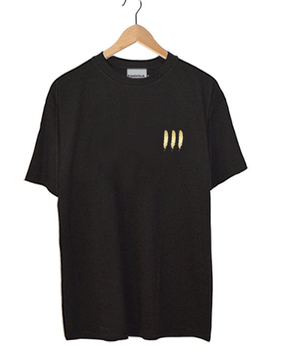 <aa>ファンゴリア2周年記念スペシャルエディション ゴールドフェザーTシャツ（ブラック）</aa>
