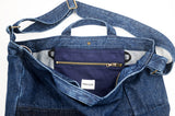 <a 002i1>Fungolia 2-in-1 Denim tote bag - 17" Large size