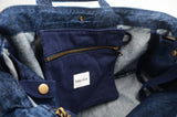 <a 002i1>Fungolia 2-in-1 Denim tote bag - 17" Large size