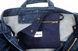 <a 002i1>Fungolia 2-in-1 Denim tote bag - 17" Large size