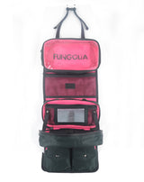 <A 001d1> Fungolia Premium 3-in-1 Toiletry Kit (Charcoal/Shocking Pink)