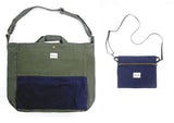 <a 002i1>Fungolia 2-in-1 Canvas tote bag - 17" Large size