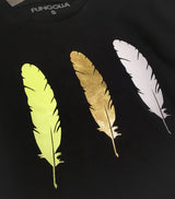 <A 001a08> Fungolia WBF Large Feather Tee (Black)