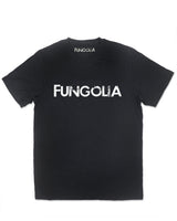 <a>Fungolia ロゴ T シャツ (白地に黒)</a>