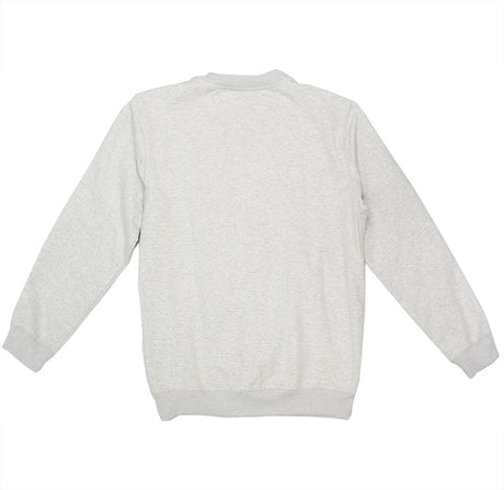 <A 000a001y6c5>Embroidered WBF Large Feathers Crew Neck Sweatshirt - Fleece (Light Heather Grey)
