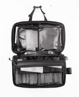 <A 000a001a92tx> Fungolia Mid-sized Expandable Premium Toiletry Bag (Matte Black)