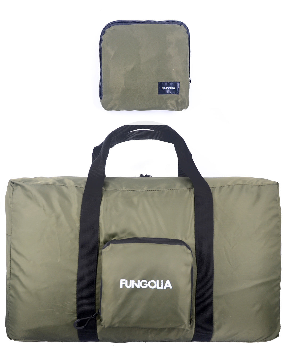 <A 001a40> Fungolia Packable Duffle Bag (Military Green)