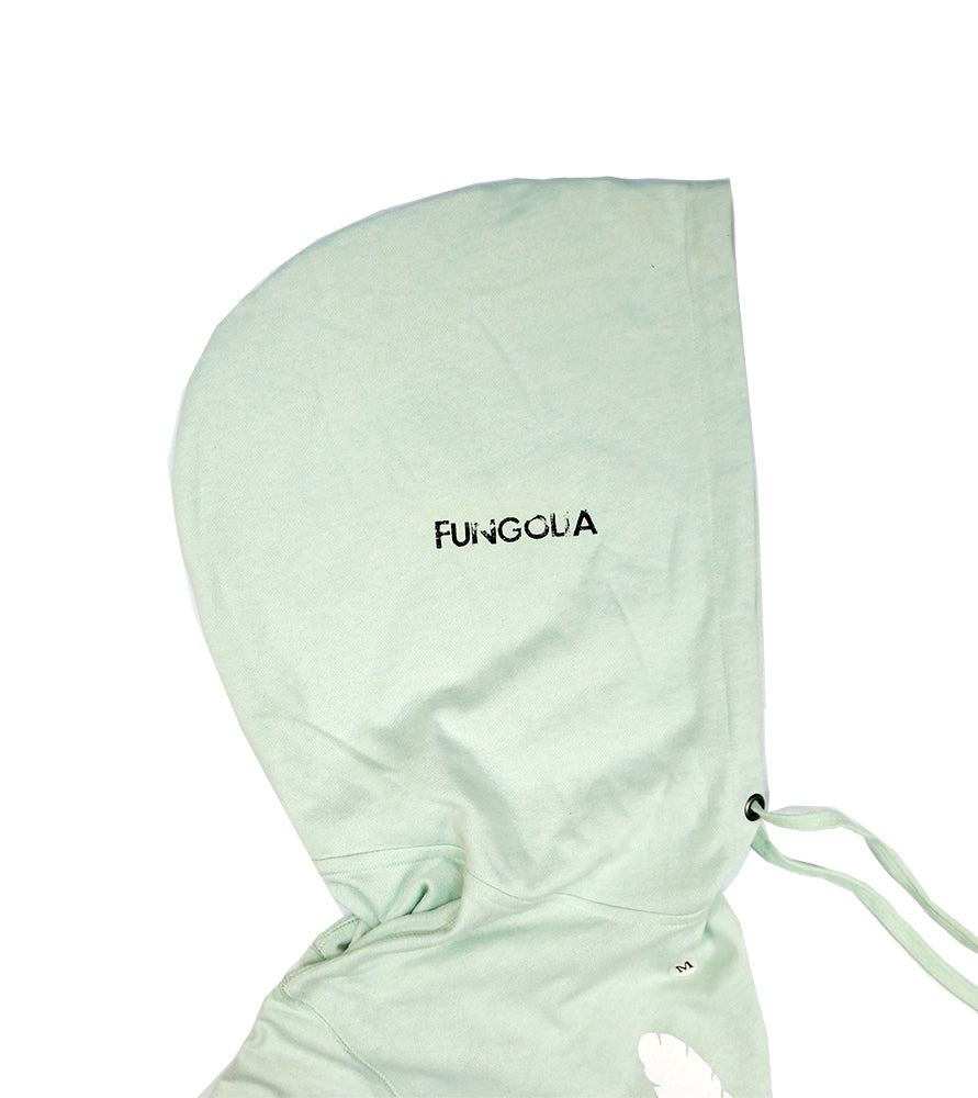 <a>Fungolia ビッグフード フレンチテリー フーディー - 大きな羽根 (ライトグリーン)</a>