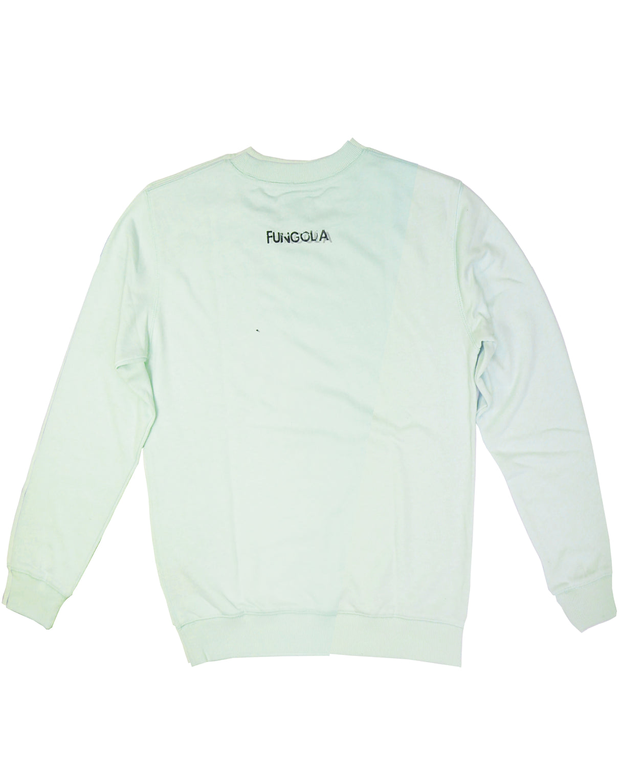 <a>Fungolia フレンチテリー クルーネックスウェットシャツ - フローラル FGLA (ライトグリーン)</a>