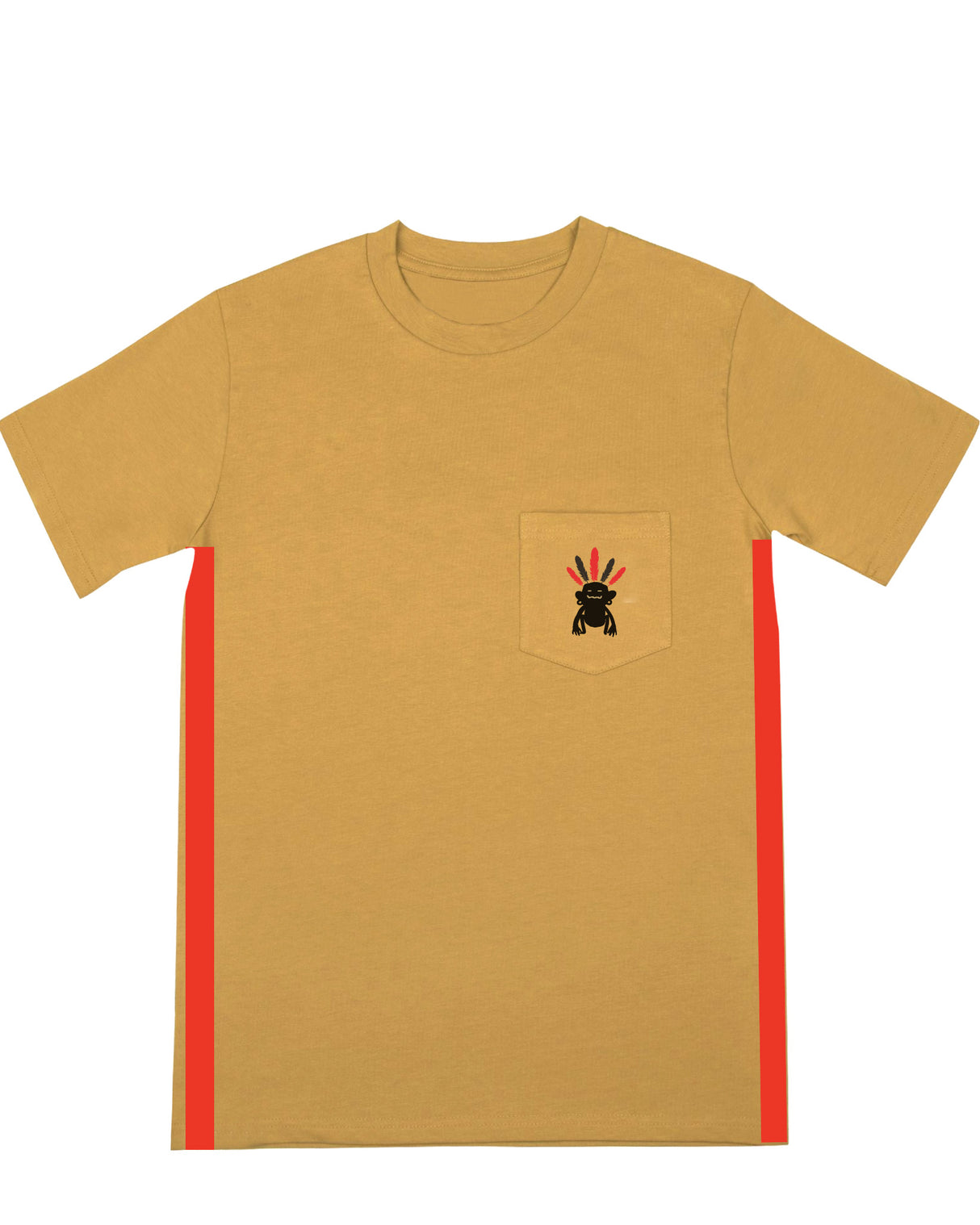 <A 000a003e> Freedom Child Pocket Tee （Coffee brown）