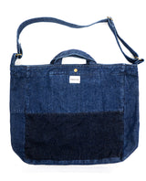 <a 002i1>Fungolia 2-in-1 Denim tote bag - 17" Large size