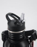 <zza>Fungolia 27オンス 非断熱ステンレススチールウォーターボトル（パラコードホルダー付き）（ブラック） </zza>