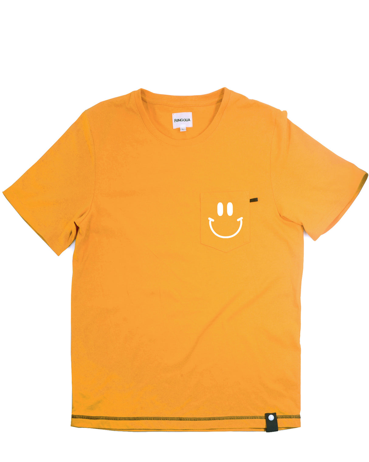 <a>ミューズ ポケットTシャツ - マスタードイエロー（スマイリーフェイス）</a>
