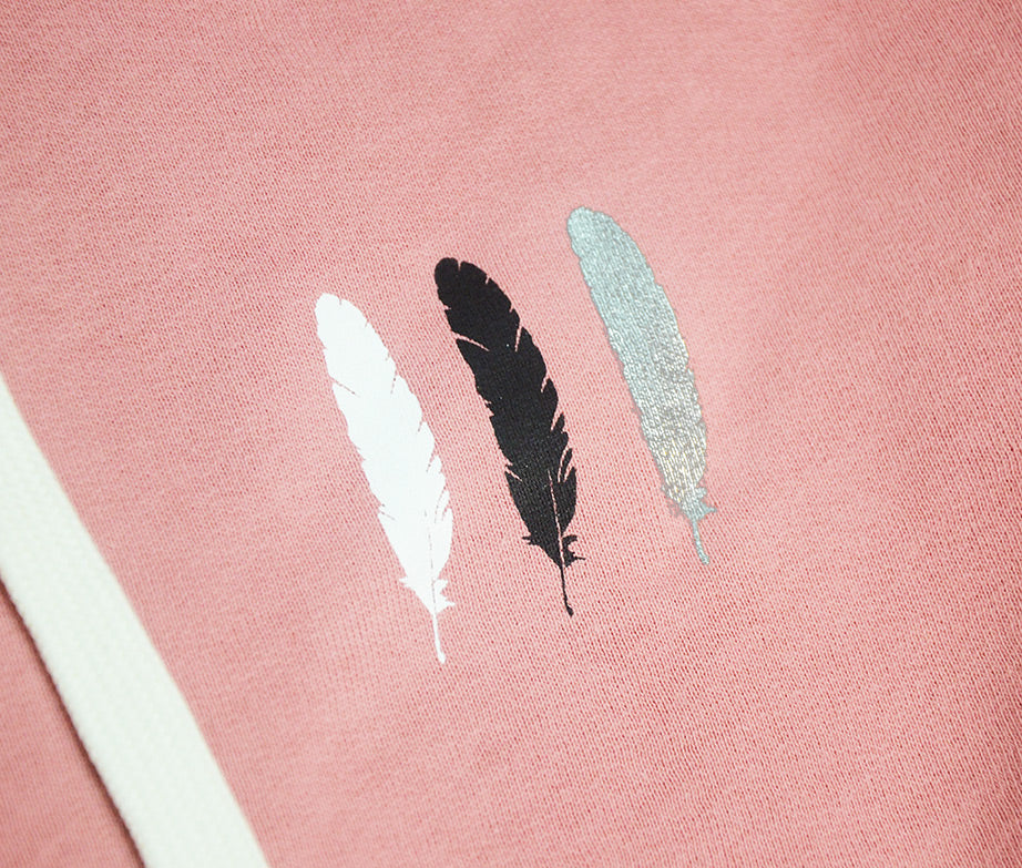 <a>Fungolia ビッグフード フリース ジップ パーカー - WBF フェザー (ダスティピンク)</a>